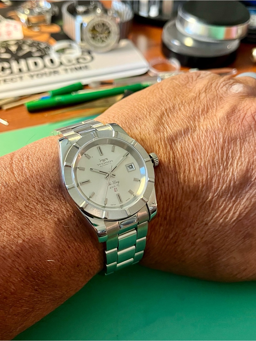 **3 DAY SALE** 0829-02 TECHNOS  STAR CHIEF wristwatch - Picture 2 of 6
